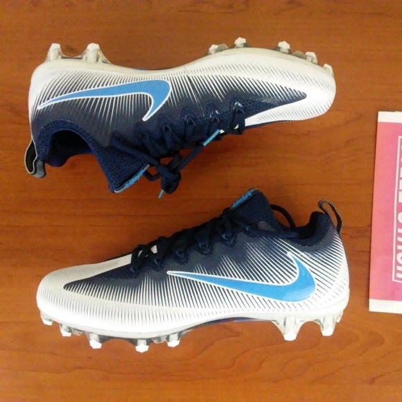 light blue football cleats